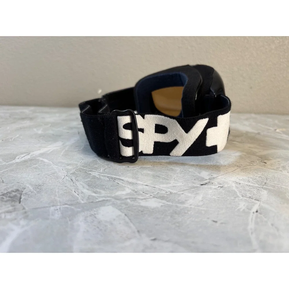 Spy Optic Snow Goggles Black White Logo‎ Strap Tinted Lens Ski Snowboard